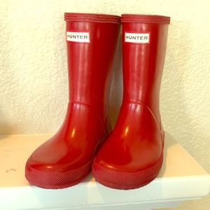 Red ❤️💋🎈HUNTER Rain boots